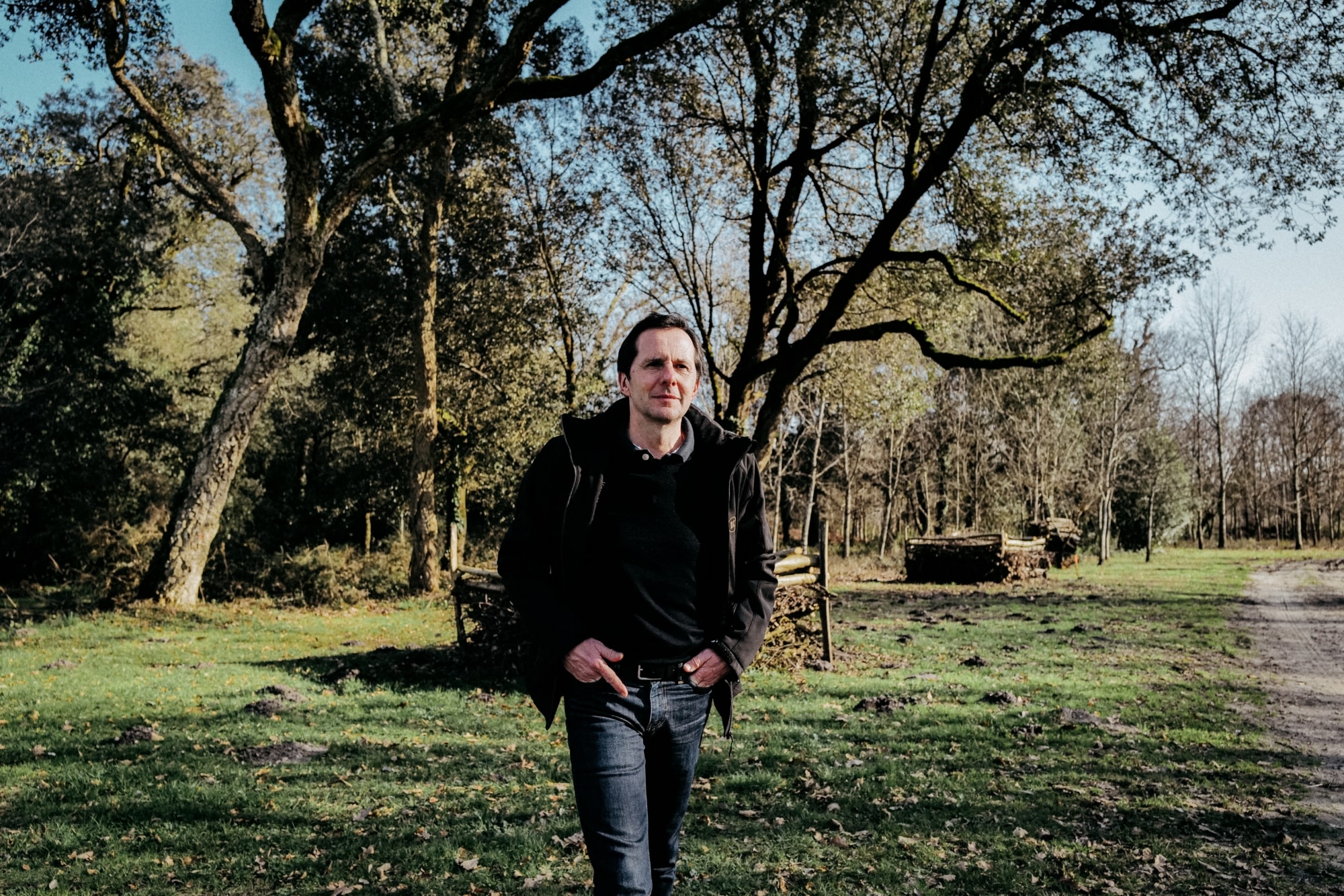 Portrait of Christophe Capdeville in the park at Brane-Cantenac.